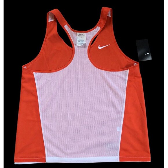 Nike Womens Reversible Pinnie Sleeveless Lacrosse Jersey Orange/White Large New - Picture 7 of 16